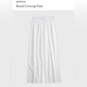 Abercrombie & Fitch White Beach Coverup Sweatpants